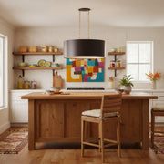 Varaluz Cannery 6Lt Oval Pendant, Dark Bronze/French Gold/Ombre