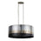 Varaluz Cannery 6-Light Oval/Linear Pendant, Ombre Galvanized