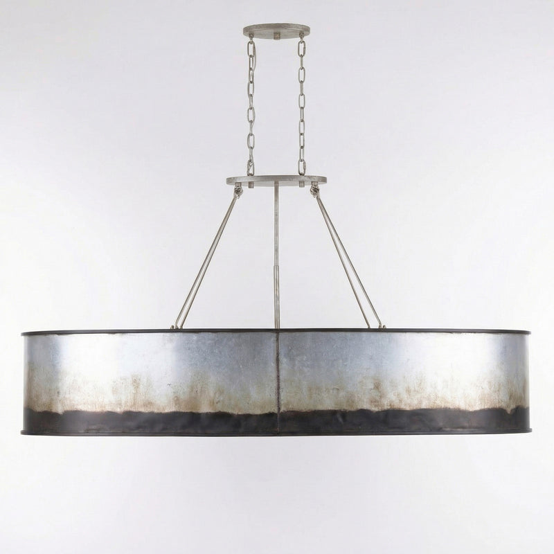 Varaluz Cannery 7 Light Pendant, Ombre Galvanized/Ombre Galvanized