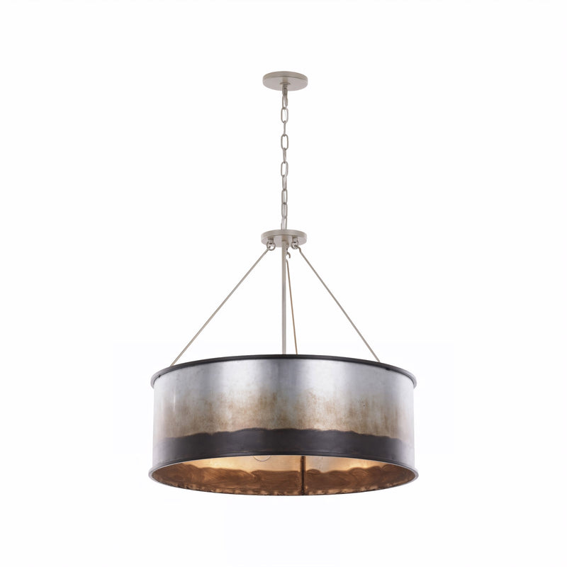 Varaluz Cannery 5 Light Pendant, Ombre Galvanized/Ombre Galvanized