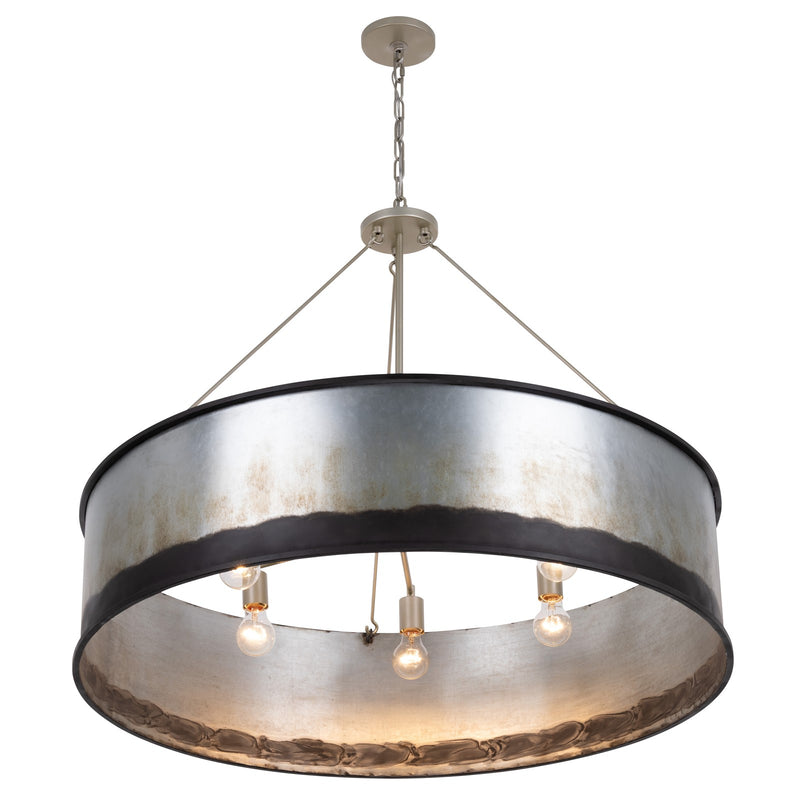 Varaluz Cannery 6 Light Pendant, Ombre Galvanized/Ombre Galvanized