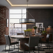 Varaluz Cannery 6 Light Pendant, Ombre Galvanized/Ombre Galvanized