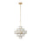 Varaluz Cubic 6-Light Chandelier, Calypso Gold