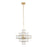 Varaluz Cubic 6-Light Chandelier, Calypso Gold