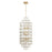 Varaluz Cubic 14-Light Foyer, Calypso Gold