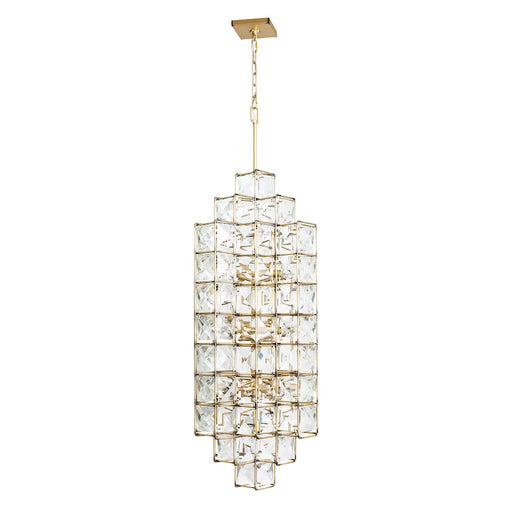 Varaluz Cubic 14-Light Foyer, Calypso Gold