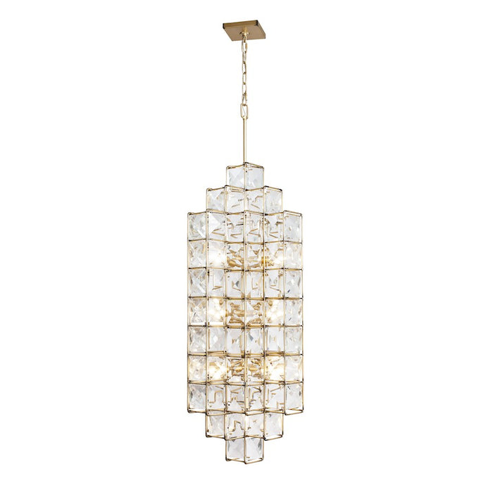 Varaluz Cubic 14-Light Foyer, Calypso Gold