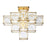Varaluz Cubic 5-Light Ceiling Fixture, Calypso Gold