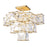 Varaluz Cubic 5-Light Ceiling Fixture, Calypso Gold