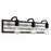 Varaluz Abbey Rose Bath Light, Black/Galvanized