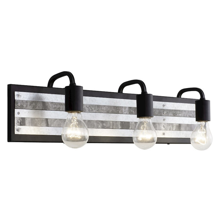 Varaluz Abbey Rose Bath Light, Black/Galvanized