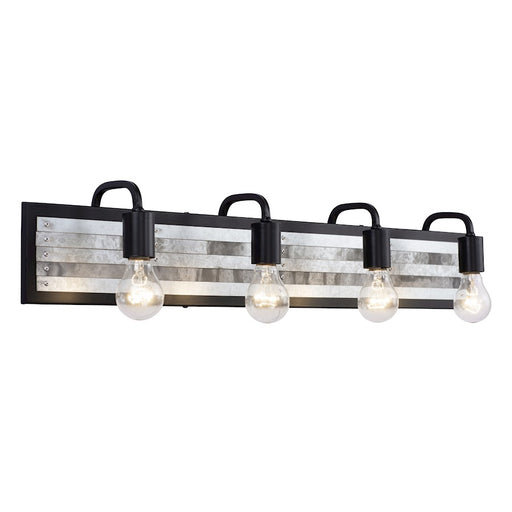 Varaluz Abbey Rose Bath Light, Black/Galvanized