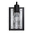 Varaluz Abbey Rose 1-Light Wall Sconce, Black/Galvanized