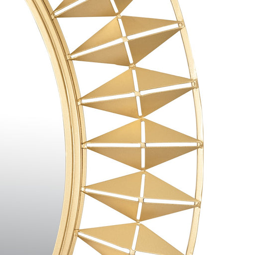 Varaluz Forever Round Mirror, French Gold