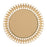 Varaluz Forever Round Mirror, French Gold