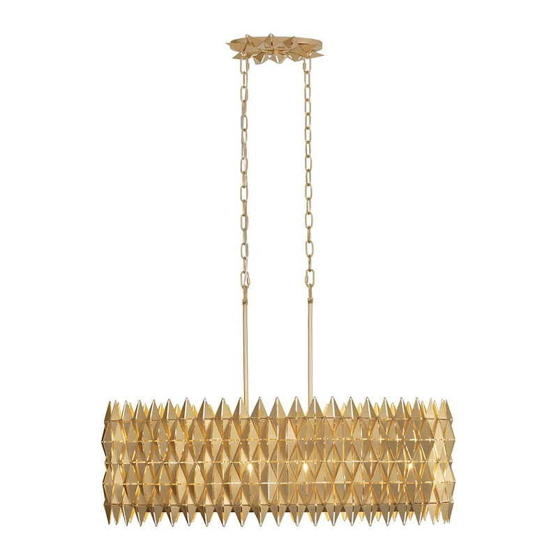 Varaluz Forever Linear Pendant, French Gold