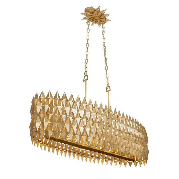 Varaluz Forever Linear Pendant, French Gold