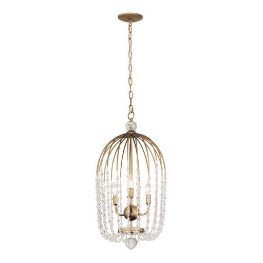 Varaluz Voliere Crystal Pendant, Havana Gold