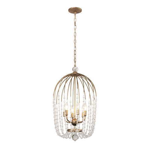 Varaluz Voliere Crystal Pendant, Havana Gold