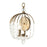 Varaluz Voliere 1 Light Crystal Wall Sconce, Havana Gold