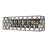 Varaluz Windsor 3 Light Crystal Bath, Carbon/Havana Gold