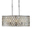Varaluz Windsor 8 Light Crystal Oval Linear Pendant, Carbon/Gold