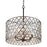 Varaluz Windsor Crystal Pendant, Carbon/Havana Gold