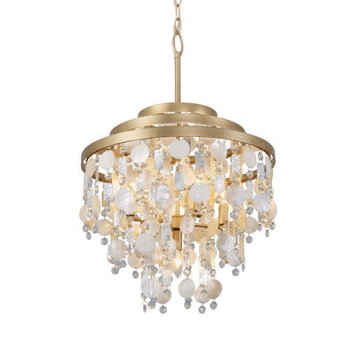 Varaluz Kalani 5-Lt Chandelier, French Gold - 377C05FG