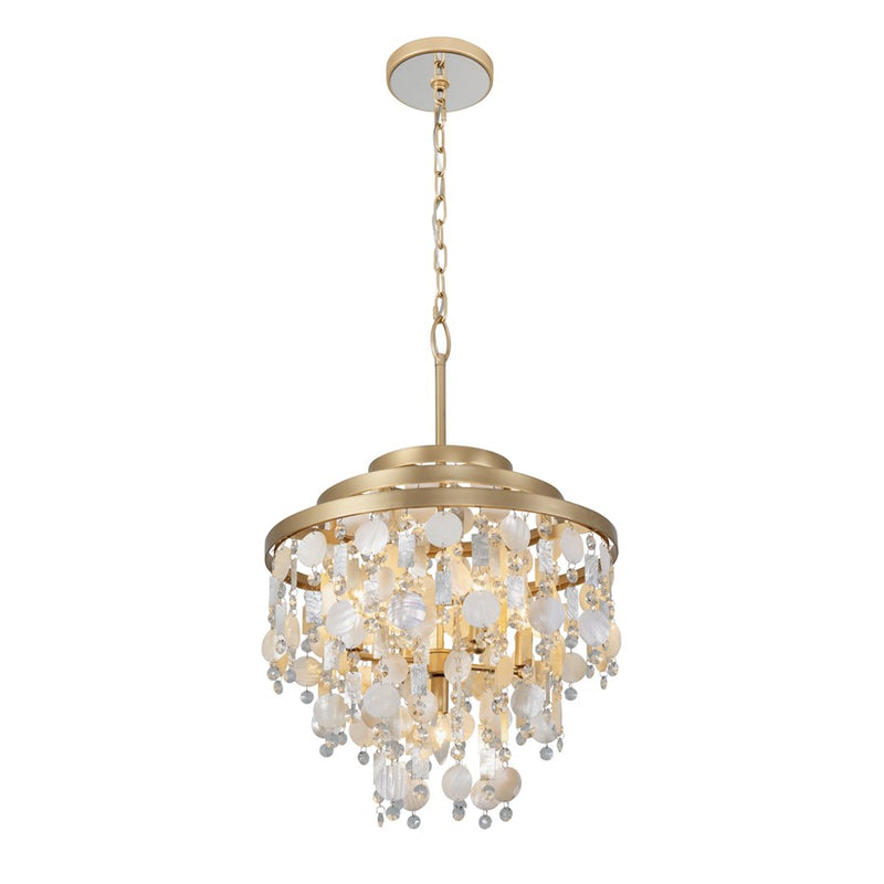 Varaluz Kalani 5-Lt Chandelier, French Gold