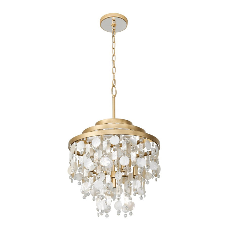Varaluz Kalani 5-Lt Chandelier, French Gold
