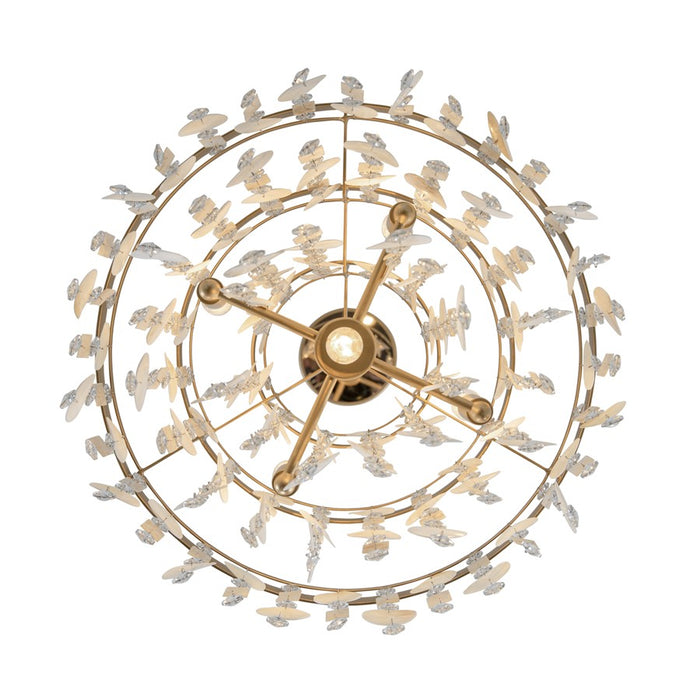 Varaluz Kalani 5-Lt Chandelier, French Gold