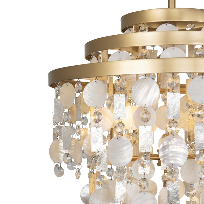 Varaluz Kalani 5-Lt Chandelier, French Gold