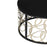 Varaluz Scribble Nesting Coffee Table and Ottoman, Black/Artifact