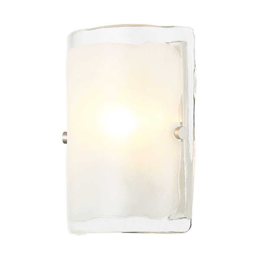 Varaluz Fairchild Sconce, Black/Nickel/Satin Brass/Clear