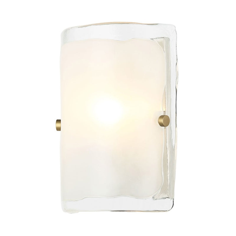 Varaluz Fairchild Sconce, Black/Nickel/Satin Brass/Clear