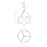 Varaluz Stopwatch Pendant, Black/Gold/Frosted White