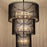 Varaluz Park Row 18-Lt 3-Tier Chandelier, Matte Black/French Gold