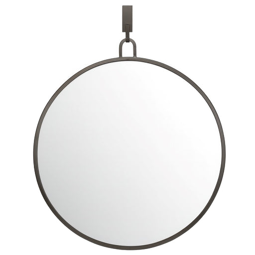 Varaluz Stopwatch Round Accent Wall Mirror, 30"W x 30"H, Bronze