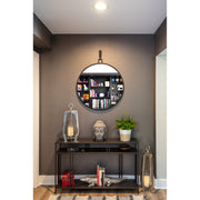 Varaluz Stopwatch Round Accent Wall Mirror, 30"W x 30"H, Bronze
