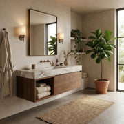 Varaluz Kye Rounded Rectangular Wall Mirror, Bronze