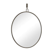 Varaluz Stopwatch Round Accent Wall Mirror, 40"W x 40"H, Bronze