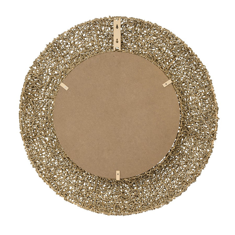 Varaluz Tangled 33-in Wall Mirror, Natural Rope