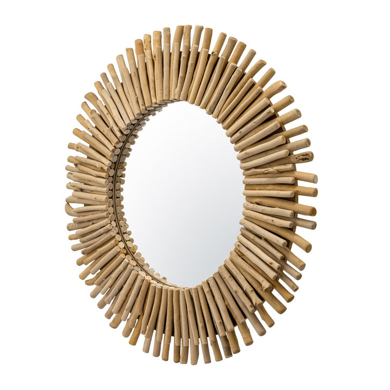 Varaluz Drifter 34-in Wall Mirror, Natural Driftwood