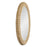 Varaluz Athena 24x40 Oval Wall Mirror, French Gold/Natural Seagrass