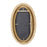 Varaluz Athena 24x40 Oval Wall Mirror, French Gold/Natural Seagrass