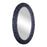 Varaluz Athena 24x40 Oval Wall Mirror, Black/Midnight Blue Seagrass