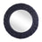 Varaluz Athena 30" Round Wall Mirror, Black/Midnight Blue Seagrass - 457MI30MBM