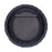 Varaluz Athena 30" Round Wall Mirror, Black/Midnight Blue Seagrass