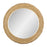 Varaluz Athena 40" Round Wall Mirror, French Gold/Natural Seagrass - 457MI40FGN