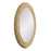 Varaluz Athena 40" Round Wall Mirror, French Gold/Natural Seagrass